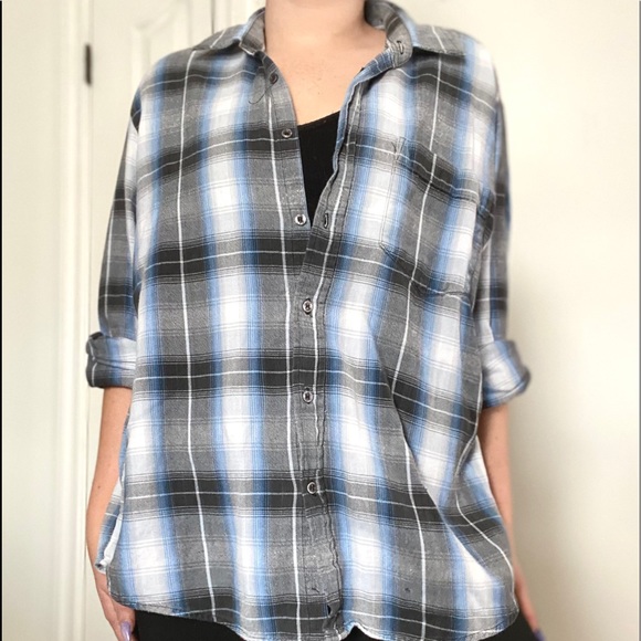 Vintage Grenadier Men’s Long Sleeve / Blue & Grey - Picture 2 of 9